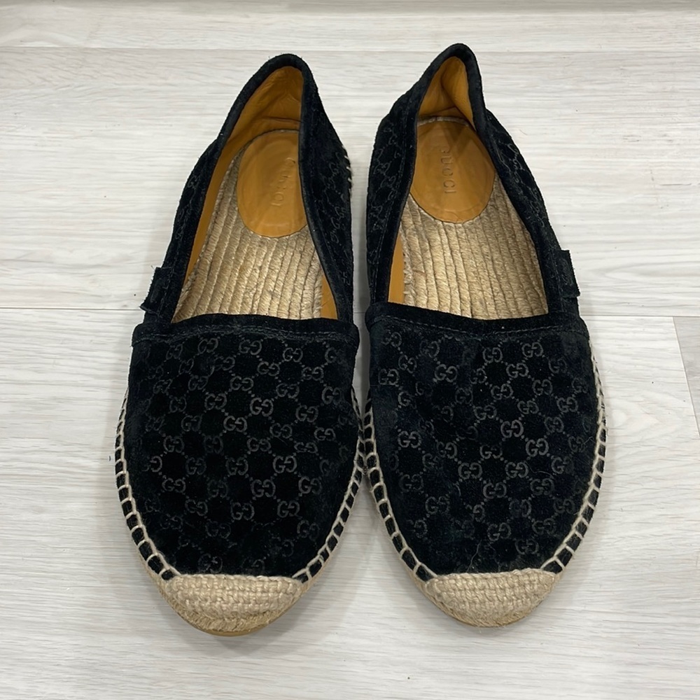 Gucci Suede Microguccisima Espadrilles